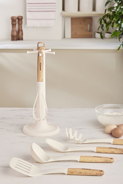 Karaca Melly 6 Piece Serving Set - With Stand