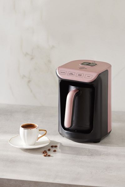 Karaca Hatir Emberde Türkischer Kaffee und türkische Kaffeemaschine Roségold 5 Tassen Kapazität mit viel Schaum
