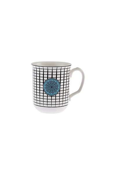 Karaca Paye Seljuk Series Blue Porcelain Mug 340 ml
