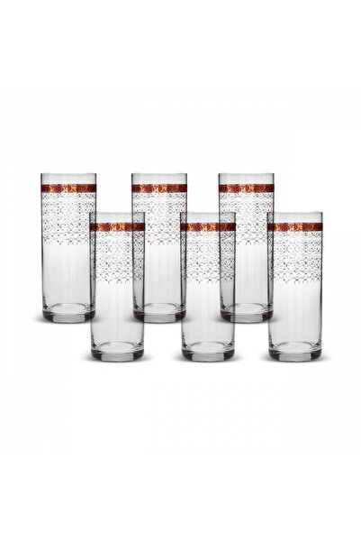 Karaca Cumhuriyet Yüzyılı Çankaya 6'lı Rakı Bardağı 300 ml Kırmızı