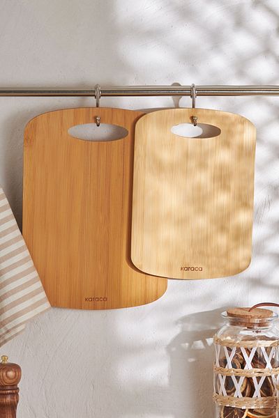 Karaca Defne 2-teiliges Bambus-Schneidebrett 28/33 cm