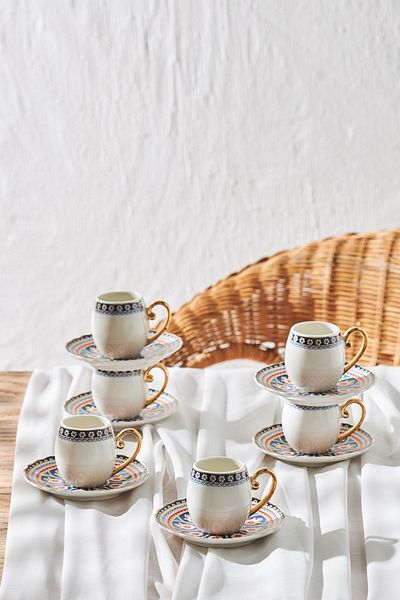 Karaca Söğüt Set of 6 Coffee Cups 90 ml