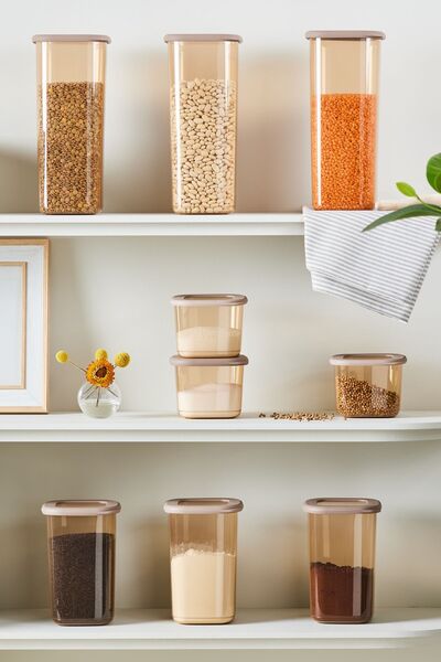 Karaca Rise 9-Pece Storage Container Αφρός μελιού