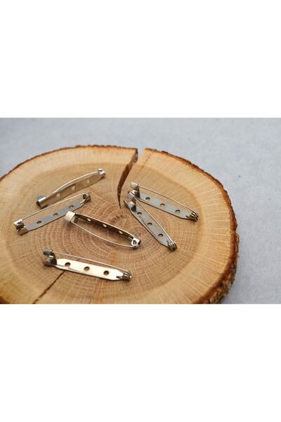 FlowerAksesuar 100 ADET - 4 cm BROŞ İĞNESİ, ROZET İĞNESİ, BROŞ YAKA İĞNESİ, R...