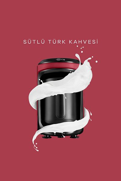Karaca Hatır Hüps Turkish Coffee Machine with Milk Viva Magenta