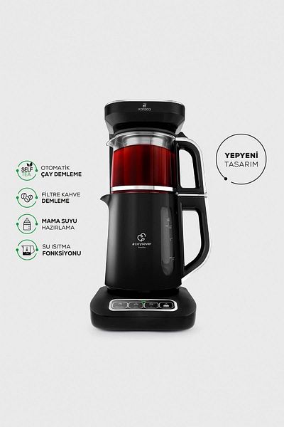 Karaca Robotea Pro 4 in 1 - Chrome Talking Tea Maker