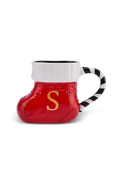 Karaca New Year's Christmas S Letter Mug