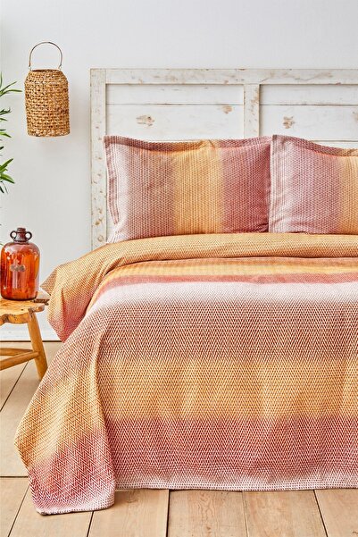 Karaca Home Jade Kiremit Çift Kişilik Yatak Örtüsü