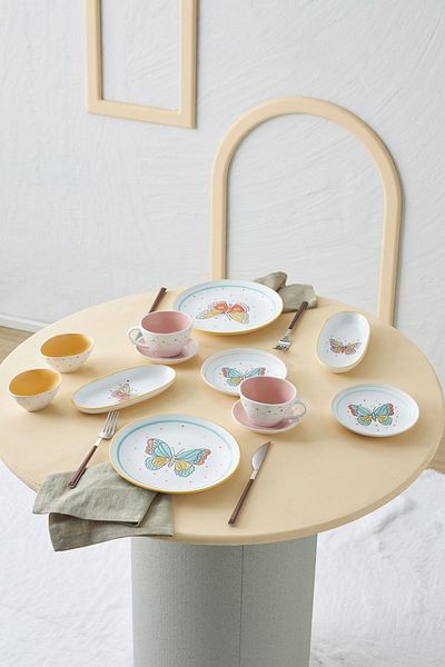 Karaca 26 Piece Porcelain Breakfast Serving Set for 6 Persons
