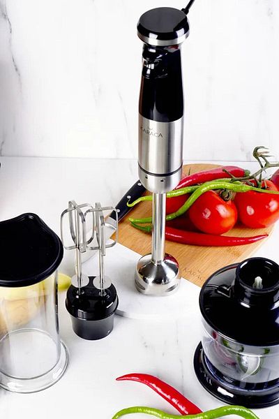 Karaca Set blender Inox Negru