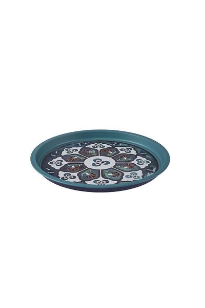 Karaca Bursa Metal Round Serving Tray 35 cm