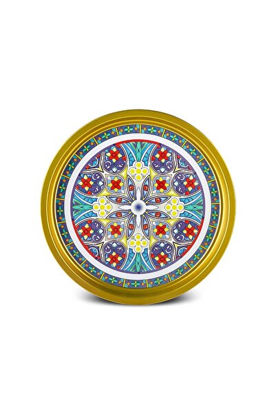 Karaca Napoli Metal Yuvarlak Tepsi 35 Cm