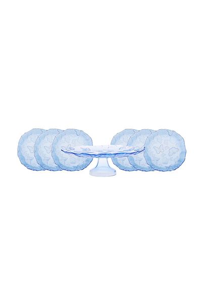 Karaca Butterfly 7 Piece Cake/Pastry/Dessert Set