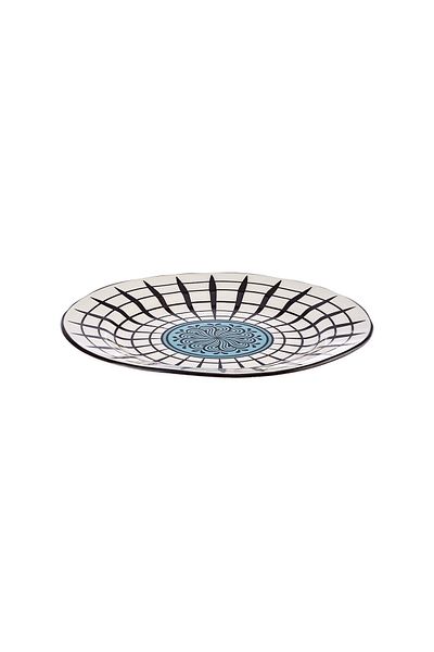 Karaca Paye Seldschukische Serie Blau Porzellan Brot Teller 16 cm