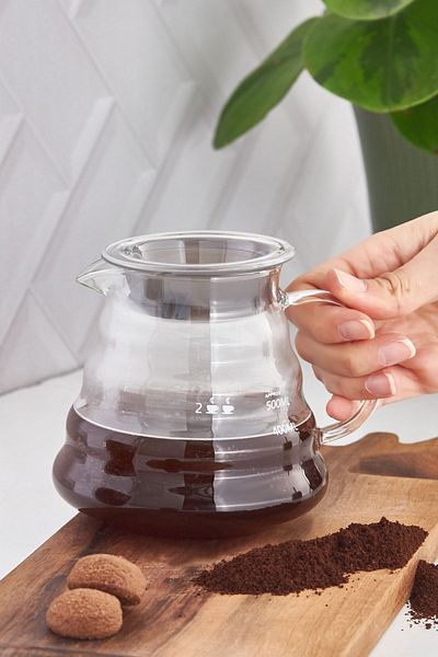 Karaca 600 ml Borosilicate Glass Coffee Pot - Plump