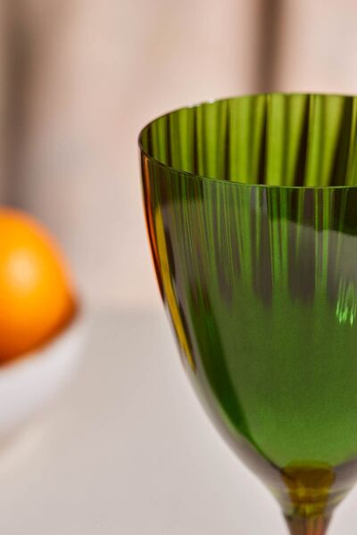 Karaca Dolce Cam Kadeh 400 ml Yeşil