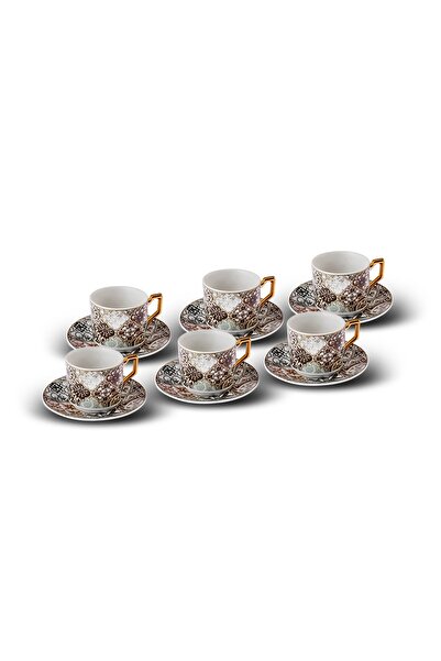 Karaca Milas Coffee Cup Set for 6 Persons 100 Ml