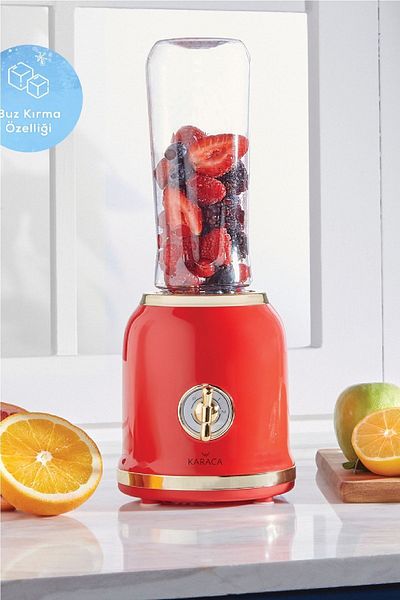 Karaca Retro Personal Smoothie Blender Red