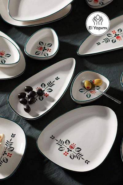 Karaca Emerald 24 Piece Breakfast Set for 6 People