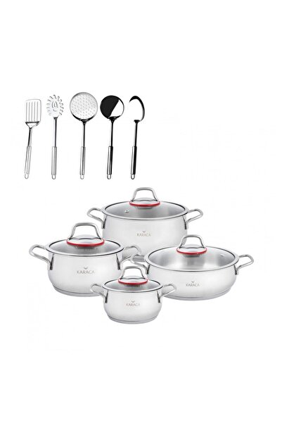 Karaca Emirgan Steel 13 Piece Cookware Set