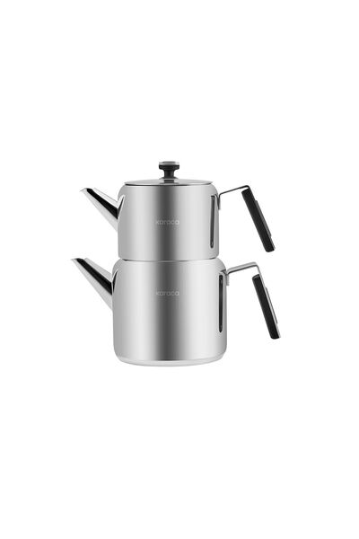 Karaca Yasemin Indüksiyon Tabanlı Çelik Midi Çaydanlık Takımı