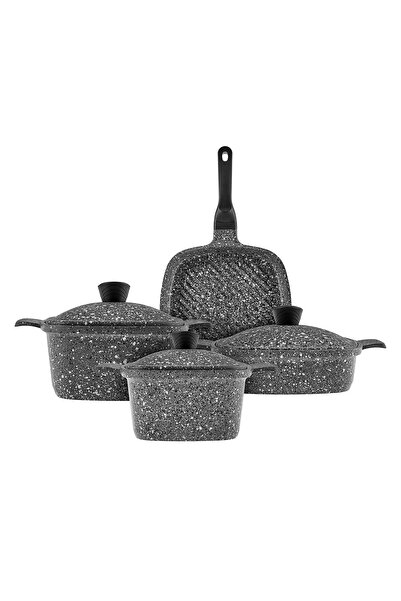 Karaca BioGranit Stone Doküm 7 Parça Tencere Seti