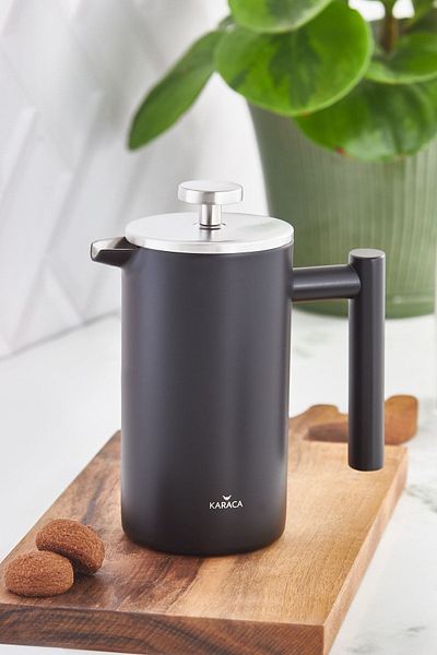 Karaca Presă franceză neagră mat 350 ml - perete dublu