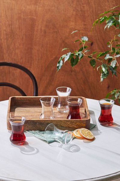 Karaca STD Vefa – Set mit 6 klassischen Teetassen