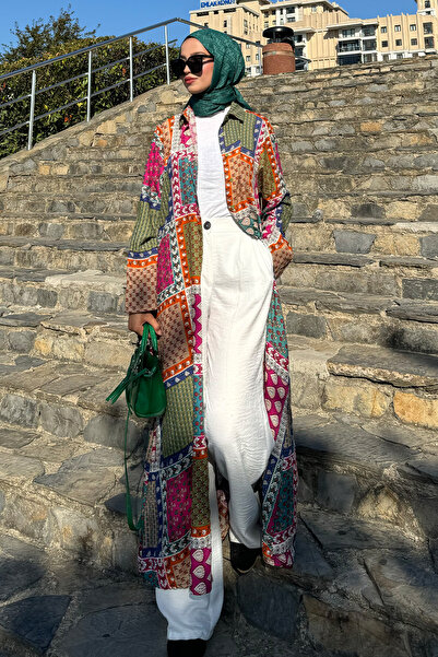 QLAY Γυναικείο καλοκαιρινό μακρύ φόρεμα από 100% βισκόζη - μέγεθος Maxi με τσέπες