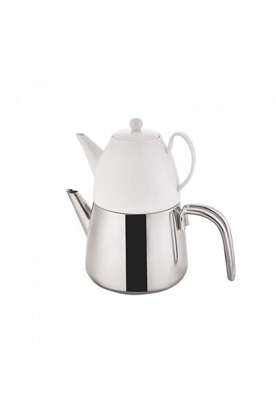 Karaca Ballena Induction Based Midi Teapot Set with Porcelain Teapot