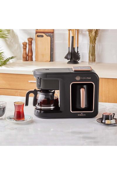 Karaca Hatir Plus Mod 5 In 1 Coffee And Tea Machine Black Copper