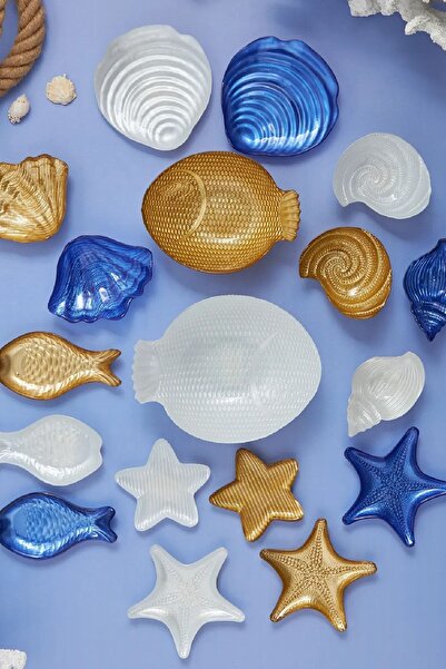 Karaca Aqua Marine Fish Gold Snack Bowl 16 cm