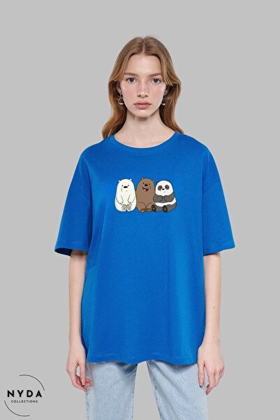 Nyda Collections Unisex majica sa okruglim izrezom i printom We Bare Bears, p...