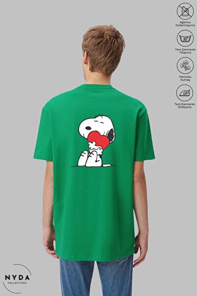 Nyda Collections Tricou cu mânecă scurtă unisex cu mânecă scurtă, cu imprimeu...