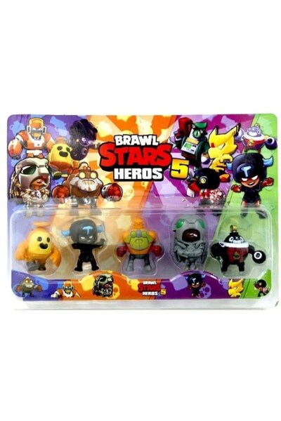 Retoys Brawl Stars 5'li Et Figür Oyuncak Yeni Seri