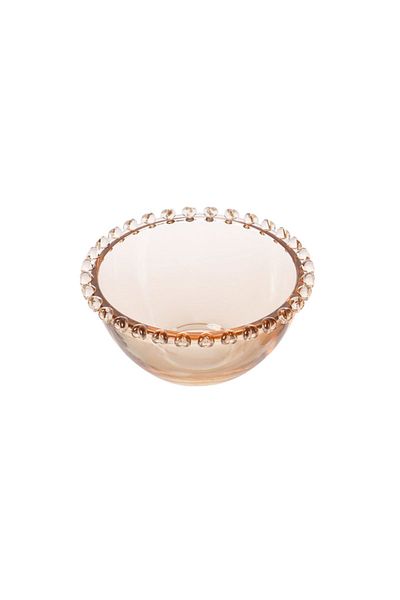 Karaca Glory Glass Amber Bowl 13 cm