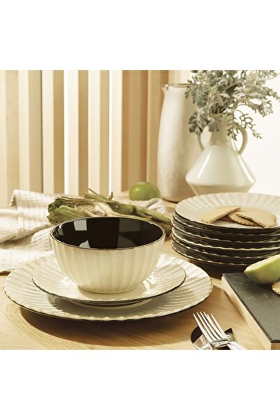 Karaca Sade 24 Parça 6 Kişilik Yemek Takımı