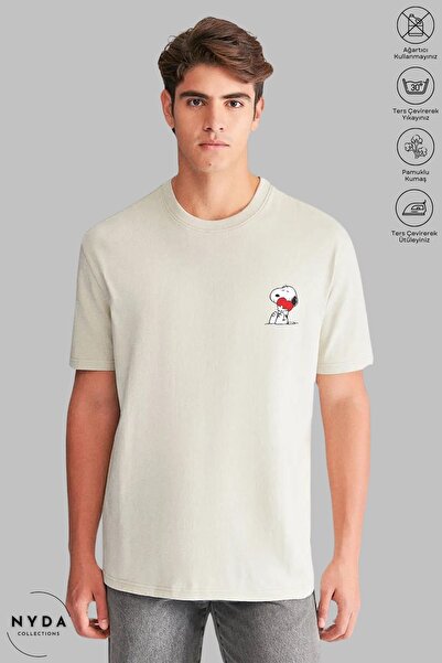 Nyda Collections Tricou cu mânecă scurtă unisex cu mânecă scurtă, cu imprimeu...