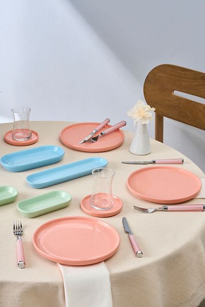 Karaca Lido 6-Person Ceramic Breakfast - 26 Piece Serving Set