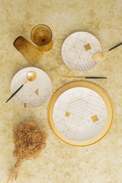 Karaca Jüpiter 24 Parça 6 Kişilik Porselen Yemek Takımı