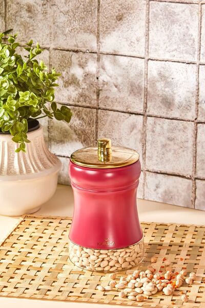 Karaca Gold Berry Jar Storage Container Small