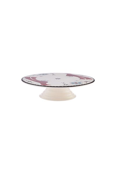 Karaca Selçuklu Series Paye - 32 Cm Porcelain Cake Stand with Bird and Legs