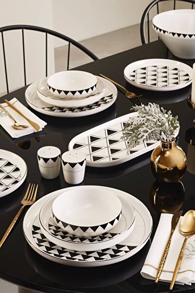 Karaca Streamline Tiranna 59 Parça 12 Kişilik New Bone Yemek Takımı