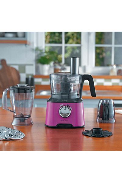 Karaca Mastermaid Power Multifunctional 10 In 1 Fushia Love Food Processor, Blender Set 2000w