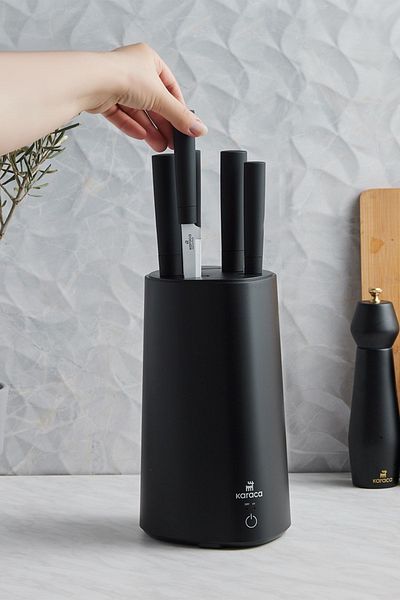 Karaca Karaca Meister Sterilisator Stand Messerset Schwarz