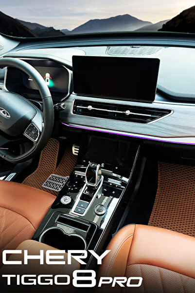 TORPEDO Chery Tiggo 8 Pro Hücreli Premium Eva Paspas Seti Tam Set Paspas Takımı Kahve