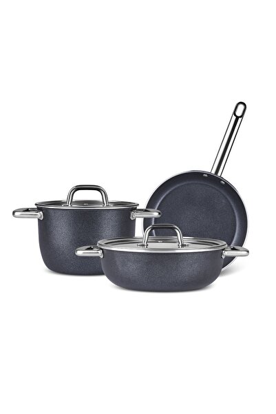 Karaca Victoria Biodiamond 5-Piece Cookware Set - Induction Base, Black