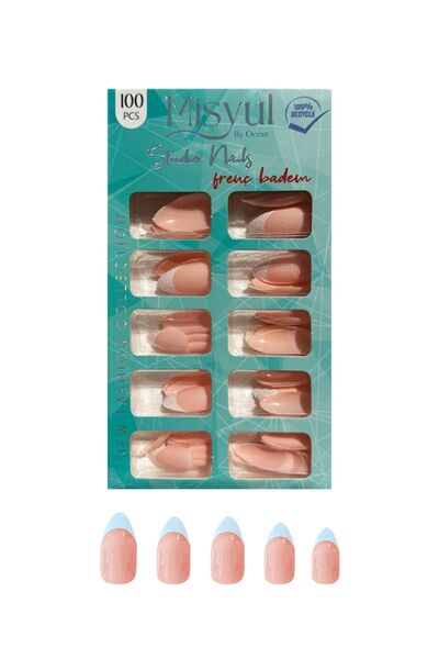 Misyul Takma Tırnak 100'lü Kutulu Badem Protez Tırnak