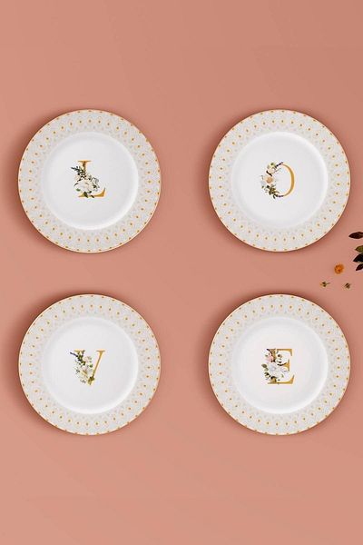 Karaca Love 4 Piece Cake Set 19 Cm