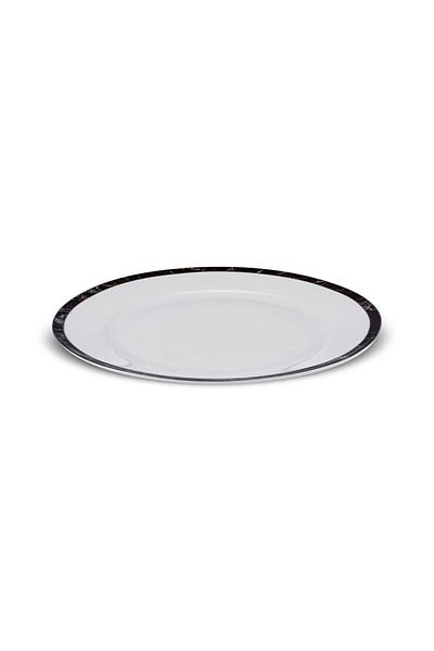 Karaca Checkered Line Porcelain Serving Plate 27 Cm